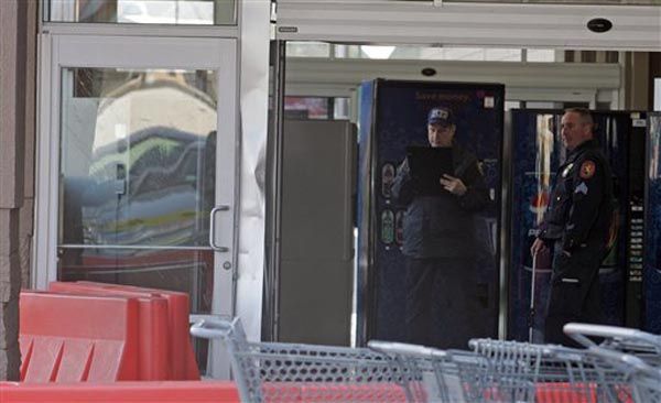 Police investigate the Wal-Mart